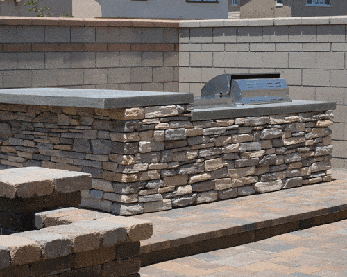 BBQ Island Stone Veneer