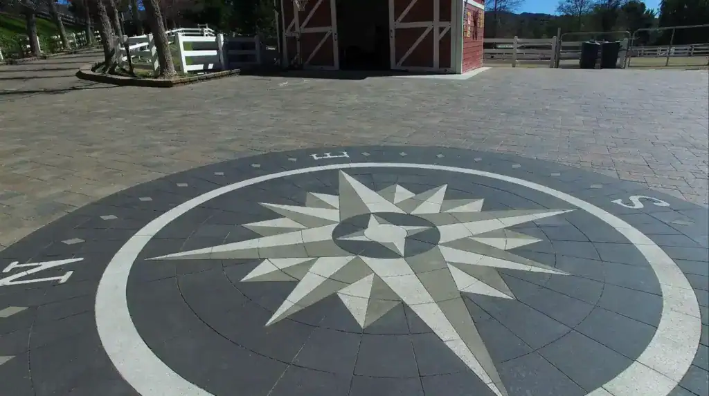  paved courtyard