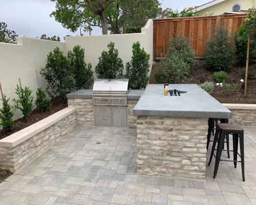 BBQ Island pavers
