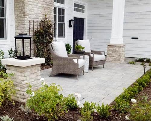 paver front patio ideas