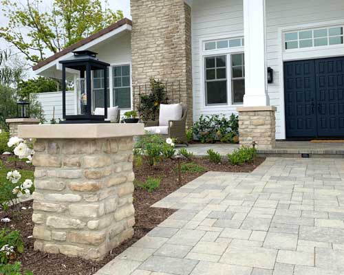 masonry-column Stone Veneer Columns Masonry Services