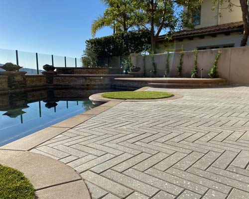 Paver Pool Deck